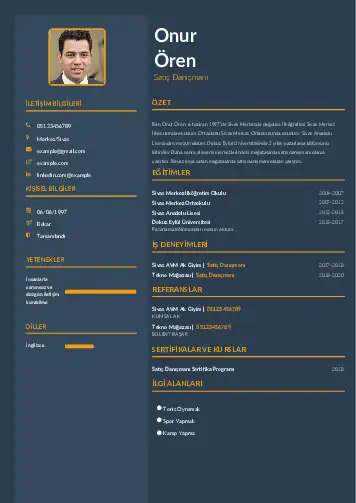 Market Sektörü İçin CV Örnekleri cv indir